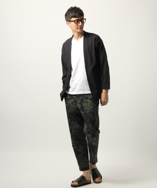 GLOBAL WORK(グローバルワーク)の「ボタニカルガライージーパンツ/789328(その他パンツ・メンズ・ネイビー/ベージュ/ダークブラウン・LARGE/MEDIUM/SMALL/X-LARGE)」の4枚目の写真