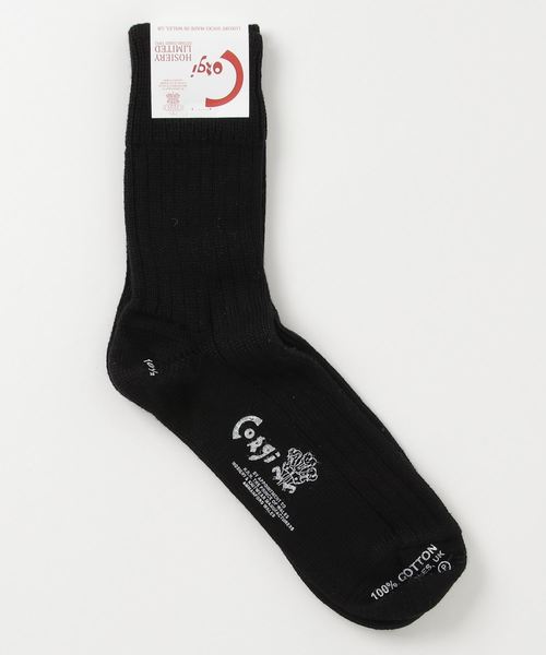 CORGI（コーギ）の「CORGI / コーギー：別注 Midium Plain Socks：Midium-Plain-Socks[MUS]（ソックス/靴下・メンズ・ホワイト/ブラック/ネイビー/ホワイト系その他・10.5）」の3枚目の写真