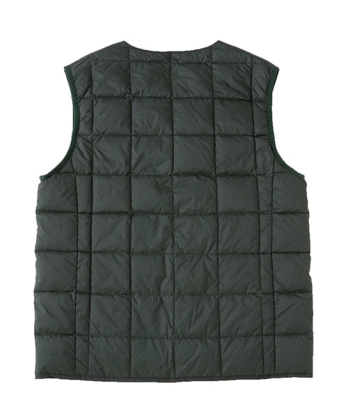 TAION（タイオン）の「【TAION】タイオン V NECK BUTTON DOWN VEST (WOMENS)（ダウンベスト・レディース・ブラック/ベージュ/グリーン/ネイビー/カーキ/ピンク/グレー/オフホワイト/ブルー/パープル/レッド/オレンジ・SMALL/MEDIUM/LARGE）」の16枚目の写真