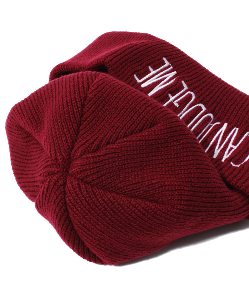 WEGO（ウィゴー）の「WEGO/刺繍リブワッチキャップ（ニットキャップ/ビーニー・メンズ・ブラック/杢グレー/ネイビー/ワイン・FREE）」の6枚目の写真