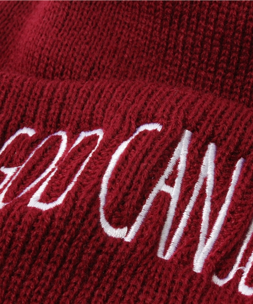 WEGO（ウィゴー）の「WEGO/刺繍リブワッチキャップ（ニットキャップ/ビーニー・メンズ・ブラック/杢グレー/ネイビー/ワイン・FREE）」の8枚目の写真