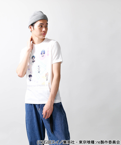 WEGO(ウィゴー)の「∴WEGO/東京喰種トーキョーグール:reコラボキャラプリントTシャツ(Tシャツ/カットソー・メンズ・ホワイト・SMALL/MEDIUM/LARGE)」の2枚目の写真