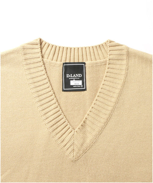 ASTRONOMY(アストロノミー)の「ビッグ シルエット ニット ベスト(ベスト・メンズ・ブラック/ベージュ/ネイビー・FREE)」の13枚目の写真