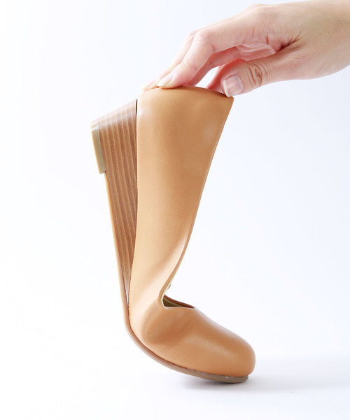 minky me!（ミンキーミー）の「ラウンドトゥローウェッジ走れるキレイめパンプス（パンプス・レディース・スモークグレー/ブラック系その他2/グレー系その他2/ホワイト×ホワイト/ベージュ系その他2/グレー系その他6/クリアイエロー/ブラック系その他3/ブラック系その他・25.5/22/22.5/23/24.5/25/24/23.5/21.5）」の18枚目の写真