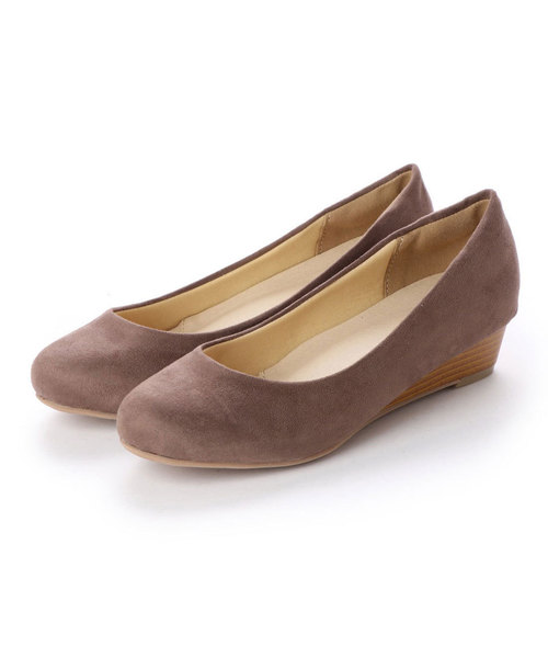 minky me!（ミンキーミー）の「ラウンドトゥローウェッジ走れるキレイめパンプス（パンプス・レディース・スモークグレー/ブラック系その他2/グレー系その他2/ホワイト×ホワイト/ベージュ系その他2/グレー系その他6/クリアイエロー/ブラック系その他3/ブラック系その他・25.5/22/22.5/23/24.5/25/24/23.5/21.5）」の22枚目の写真