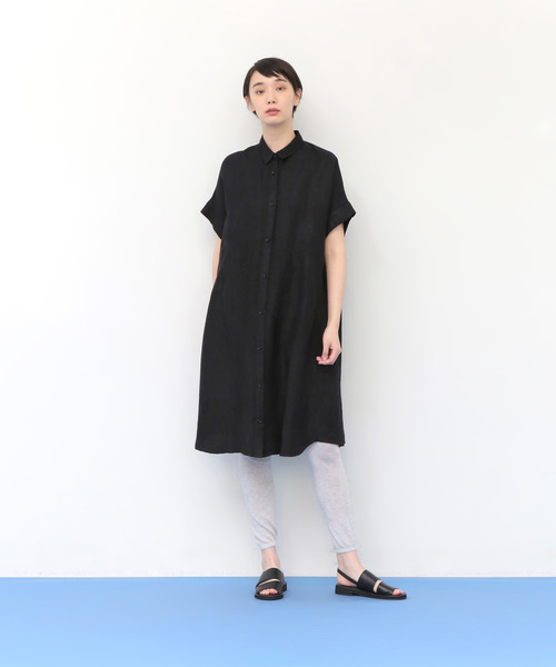 限定版 Conges Tristesse シャツワンピース Adieu Payes ロングワンピース Centreorthopediquejl Com