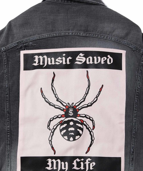 MSML（エムエスエムエル）の「ZIP DENIM SPIDER JKT/(ハード加工
