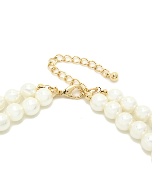 WEGO（ウィゴー）の「WEGO/2連パールネックレス（ネックレス・レディース・ホワイト・FREE）」の2枚目の写真