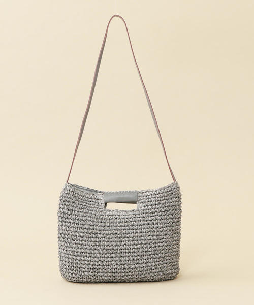 BEAUTY&YOUTH UNITED ARROWS（ビューティーアンドユースユナイテッドアローズ）の「BY∴ ペーパースクエアショルダーバッグ -2WAY-（ショルダーバッグ・レディース・グレー/ナチュラル・FREE）」の14枚目の写真