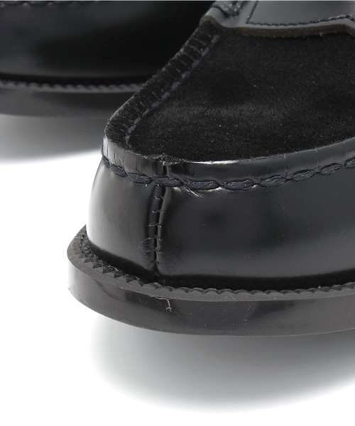 BEAMS(ビームス)の「○HARUTA×BEAMS / 別注 コンビ ペニーローファー(ドレスシューズ・メンズ・ブラック/ネイビー・7inch/8inch/8.5inch/9inch/9.5inch/7.5inch)」の9枚目の写真