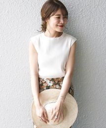 ギャラクシーリブサイドスナッププルオーバー