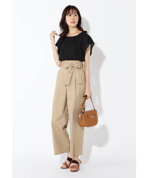 NATURAL BEAUTY BASIC（ナチュラルビューティーベーシック）の「[洗える]バックリボンブラウス（シャツ/ブラウス・レディース・ブラック/オフホワイト/ブルー・SMALL/MEDIUM）」の5枚目の写真