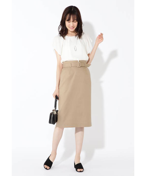 NATURAL BEAUTY BASIC（ナチュラルビューティーベーシック）の「[洗える]バックリボンブラウス（シャツ/ブラウス・レディース・ブラック/オフホワイト/ブルー・SMALL/MEDIUM）」の9枚目の写真