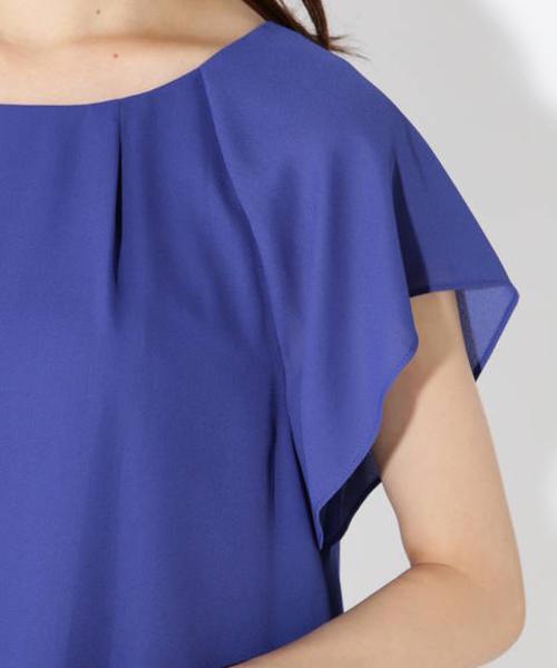 NATURAL BEAUTY BASIC（ナチュラルビューティーベーシック）の「[洗える]バックリボンブラウス（シャツ/ブラウス・レディース・ブラック/オフホワイト/ブルー・SMALL/MEDIUM）」の20枚目の写真