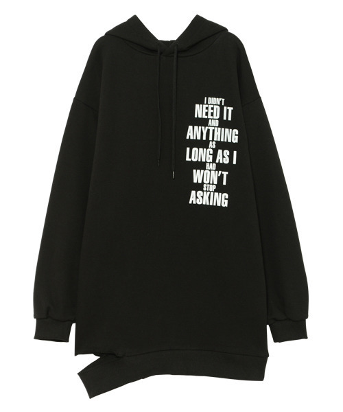 Candy Stripper(キャンディストリッパー)の「DISAGREE HOODIE(パーカー・レディース・ブラック/パープル/カーキ・2)」の3枚目の写真