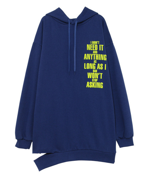 Candy Stripper(キャンディストリッパー)の「DISAGREE HOODIE(パーカー・レディース・ブラック/パープル/カーキ・2)」の6枚目の写真