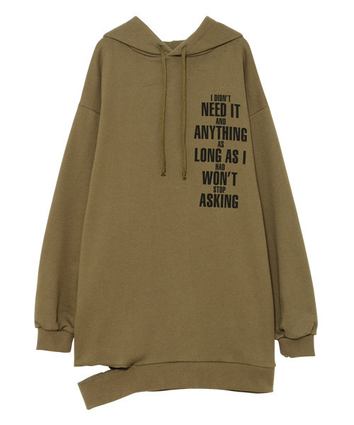Candy Stripper(キャンディストリッパー)の「DISAGREE HOODIE(パーカー・レディース・ブラック/パープル/カーキ・2)」の16枚目の写真