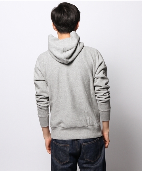 JOURNAL STANDARD（ジャーナルスタンダード）の「ヘビースウェットパーカー○（パーカー・メンズ・グレー/ホワイト/ネイビー・LARGE/MEDIUM）」の4枚目の写真