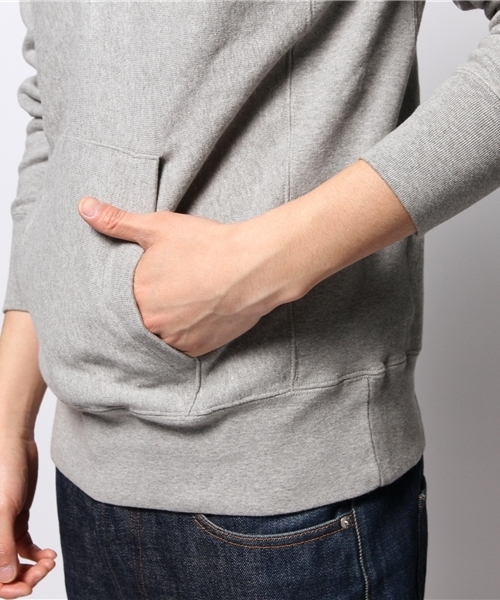 JOURNAL STANDARD（ジャーナルスタンダード）の「ヘビースウェットパーカー○（パーカー・メンズ・グレー/ホワイト/ネイビー・LARGE/MEDIUM）」の6枚目の写真