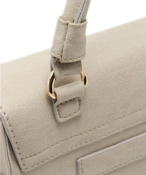 CIAOPANIC TYPY（チャオパニックティピー）の「フェイクレザー2WAYショルダー（ショルダーバッグ・レディース・グレー/キャメル/チャコールグレー・FREE）」の8枚目の写真