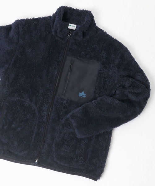 LOGOS（ロゴス）の「LOGOS/ロゴス  ボアフリースブルゾン（ブルゾン・メンズ・ベージュ/ネイビー/グレー/グリーン・LL/M/L）」の2枚目の写真