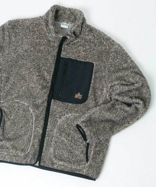 LOGOS（ロゴス）の「LOGOS/ロゴス  ボアフリースブルゾン（ブルゾン・メンズ・ベージュ/ネイビー/グレー/グリーン・LL/M/L）」の3枚目の写真