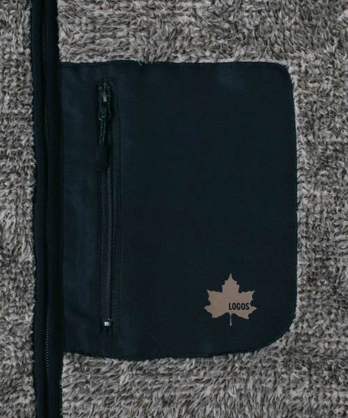 LOGOS（ロゴス）の「LOGOS/ロゴス  ボアフリースブルゾン（ブルゾン・メンズ・ベージュ/ネイビー/グレー/グリーン・LL/M/L）」の11枚目の写真