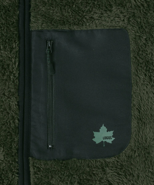 LOGOS（ロゴス）の「LOGOS/ロゴス  ボアフリースブルゾン（ブルゾン・メンズ・ベージュ/ネイビー/グレー/グリーン・LL/M/L）」の13枚目の写真