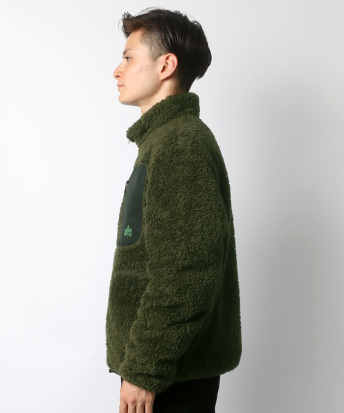 LOGOS（ロゴス）の「LOGOS/ロゴス  ボアフリースブルゾン（ブルゾン・メンズ・ベージュ/ネイビー/グレー/グリーン・LL/M/L）」の21枚目の写真