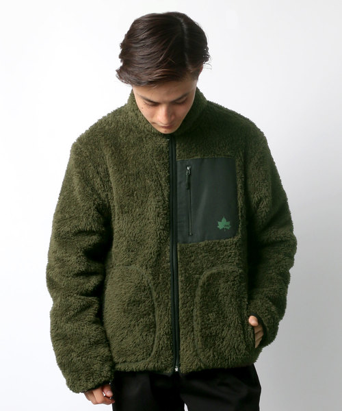 LOGOS（ロゴス）の「LOGOS/ロゴス  ボアフリースブルゾン（ブルゾン・メンズ・ベージュ/ネイビー/グレー/グリーン・LL/M/L）」の19枚目の写真