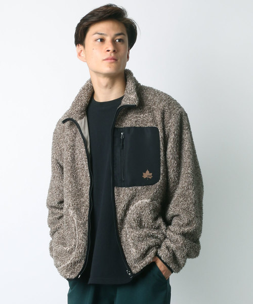 LOGOS（ロゴス）の「LOGOS/ロゴス  ボアフリースブルゾン（ブルゾン・メンズ・ベージュ/ネイビー/グレー/グリーン・LL/M/L）」の17枚目の写真