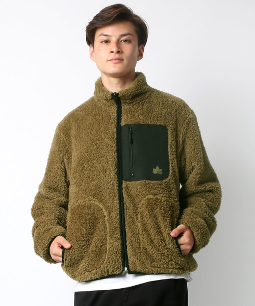 LOGOS（ロゴス）の「LOGOS/ロゴス  ボアフリースブルゾン（ブルゾン・メンズ・ベージュ/ネイビー/グレー/グリーン・LL/M/L）」の16枚目の写真