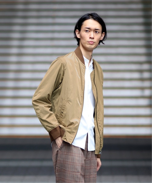 EDIFICE（エディフィス）の「フライトブルゾン（ブルゾン・メンズ・ブラック/ベージュ系その他・SMALL/MEDIUM/LARGE/X-LARGE）」の2枚目の写真