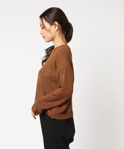 WEGO(ウィゴー)の「WEGO VINTAGE/ルーズニット(ニット/セーター・レディース・ブラック/ベージュ/ブラウン・FREE)」の5枚目の写真
