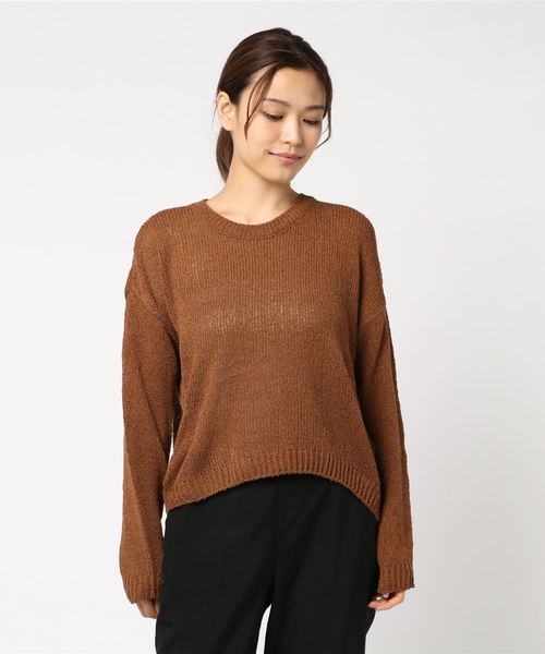 WEGO(ウィゴー)の「WEGO VINTAGE/ルーズニット(ニット/セーター・レディース・ブラック/ベージュ/ブラウン・FREE)」の11枚目の写真