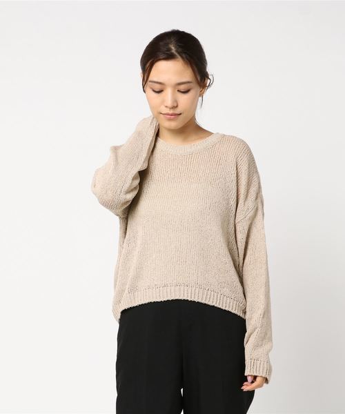 WEGO(ウィゴー)の「WEGO VINTAGE/ルーズニット(ニット/セーター・レディース・ブラック/ベージュ/ブラウン・FREE)」の12枚目の写真
