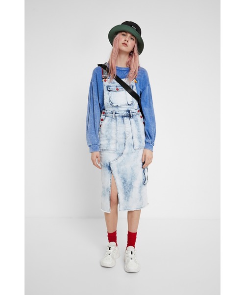 セール デニムサロペットワンピース ワンピース Desigual デシグアル のファッション
