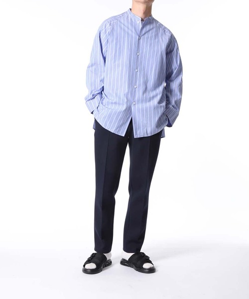 ADAM ET ROPE'(アダムエロペ)の「柄アソート バンドカラー ビッグシャツ(シャツ/ブラウス・メンズ・サックスブルー/ブルー系その他・M/L)」の3枚目の写真