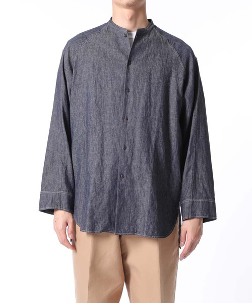 ADAM ET ROPE'(アダムエロペ)の「柄アソート バンドカラー ビッグシャツ(シャツ/ブラウス・メンズ・サックスブルー/ブルー系その他・M/L)」の8枚目の写真