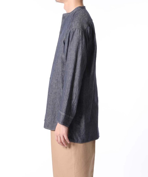 ADAM ET ROPE'(アダムエロペ)の「柄アソート バンドカラー ビッグシャツ(シャツ/ブラウス・メンズ・サックスブルー/ブルー系その他・M/L)」の9枚目の写真