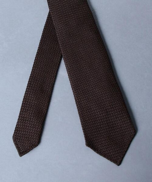 UNITED ARROWS（ユナイテッドアローズ）の「＜UNITED ARROWS＞ ３フォールド ソリッド タイ（ネクタイ・メンズ・ネイビー/ブラック/ダークブラウン/ターコイズブルー・FREE）」の5枚目の写真