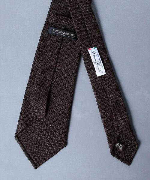 UNITED ARROWS（ユナイテッドアローズ）の「＜UNITED ARROWS＞ ３フォールド ソリッド タイ（ネクタイ・メンズ・ネイビー/ブラック/ダークブラウン/ターコイズブルー・FREE）」の7枚目の写真