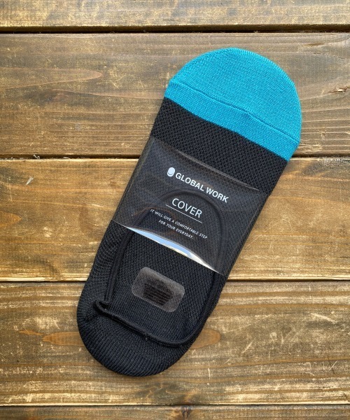 GLOBAL WORK（グローバルワーク）の「クリーンメッシュシューズイン【抗菌防臭】/862269（ソックス/靴下・メンズ・ライトブルー/ブラック/その他/グレー系その他/グリーン系その他/ブルー系その他/ゴールド系その他/コーラル/ライトイエロー/サックスブルー/グレー系その他3/ライトグレー/ブルー系その他4/ブルー・FREE）」の6枚目の写真