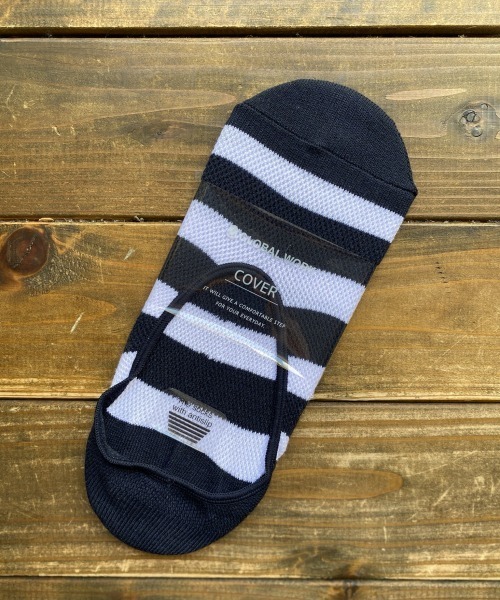 GLOBAL WORK（グローバルワーク）の「クリーンメッシュシューズイン【抗菌防臭】/862269（ソックス/靴下・メンズ・ライトブルー/ブラック/その他/グレー系その他/グリーン系その他/ブルー系その他/ゴールド系その他/コーラル/ライトイエロー/サックスブルー/グレー系その他3/ライトグレー/ブルー系その他4/ブルー・FREE）」の9枚目の写真