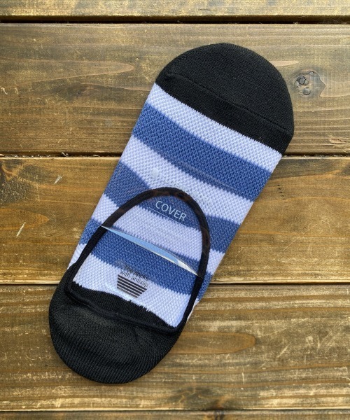 GLOBAL WORK（グローバルワーク）の「クリーンメッシュシューズイン【抗菌防臭】/862269（ソックス/靴下・メンズ・ライトブルー/ブラック/その他/グレー系その他/グリーン系その他/ブルー系その他/ゴールド系その他/コーラル/ライトイエロー/サックスブルー/グレー系その他3/ライトグレー/ブルー系その他4/ブルー・FREE）」の5枚目の写真