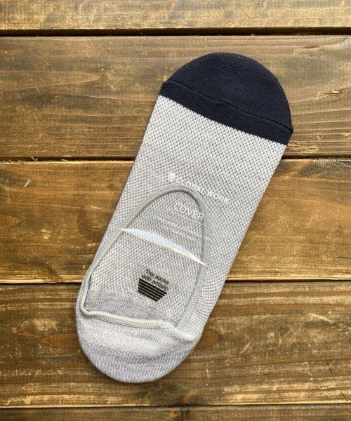 GLOBAL WORK（グローバルワーク）の「クリーンメッシュシューズイン【抗菌防臭】/862269（ソックス/靴下・メンズ・ライトブルー/ブラック/その他/グレー系その他/グリーン系その他/ブルー系その他/ゴールド系その他/コーラル/ライトイエロー/サックスブルー/グレー系その他3/ライトグレー/ブルー系その他4/ブルー・FREE）」の11枚目の写真