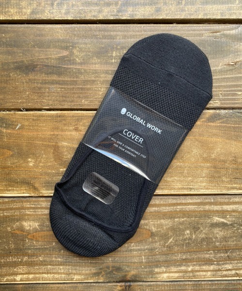 GLOBAL WORK（グローバルワーク）の「クリーンメッシュシューズイン【抗菌防臭】/862269（ソックス/靴下・メンズ・ライトブルー/ブラック/その他/グレー系その他/グリーン系その他/ブルー系その他/ゴールド系その他/コーラル/ライトイエロー/サックスブルー/グレー系その他3/ライトグレー/ブルー系その他4/ブルー・FREE）」の2枚目の写真