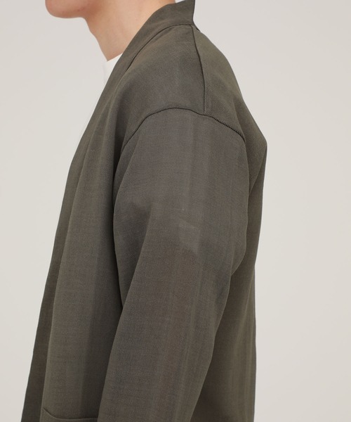 markaware（マーカウェア）の「【MARKAWARE】ジャパニーズカーディガン / A20A-14CS01C（カーディガン/ボレロ・メンズ・ブラック/ダークグリーン・1/2）」の10枚目の写真