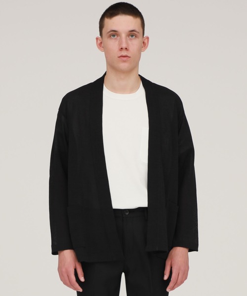 markaware（マーカウェア）の「【MARKAWARE】ジャパニーズカーディガン / A20A-14CS01C（カーディガン/ボレロ・メンズ・ブラック/ダークグリーン・1/2）」の21枚目の写真