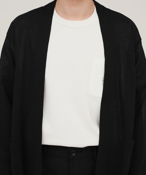 markaware（マーカウェア）の「【MARKAWARE】ジャパニーズカーディガン / A20A-14CS01C（カーディガン/ボレロ・メンズ・ブラック/ダークグリーン・1/2）」の7枚目の写真